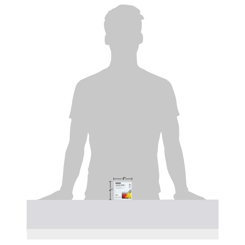 PHOENIX Small Painting Canvas Panels 4x4 Inch, 12 Value Pack - 8 Oz Triple Primed 100% Cotton Acid Free Square Canvas Boards for Painting, White Blank Flat Canvas Boards for Acrylic, Oil Paints - Image 4